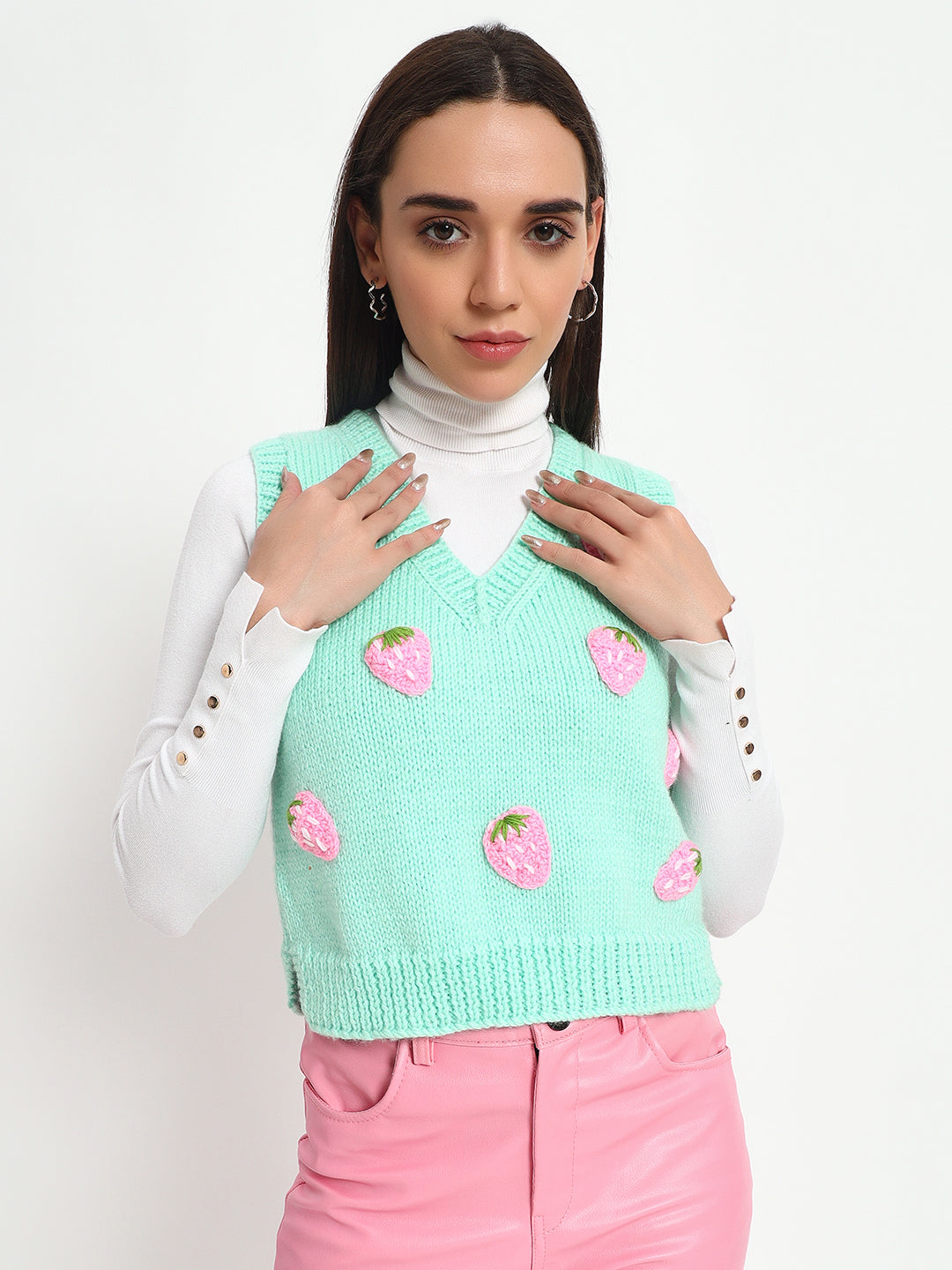 Pink Strawberry Vest