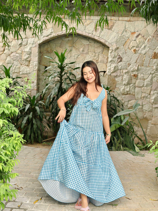 Flora Gingham Dress