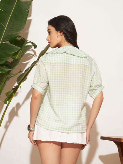 Gloria Ghingham Shirt - Green