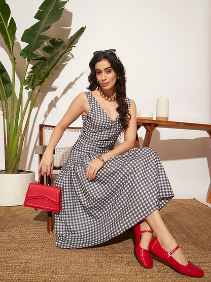 Hi-Tea Ghingham Dress