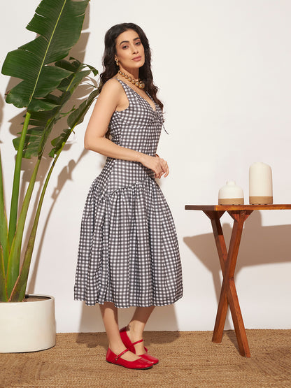 Hi-Tea Ghingham Dress