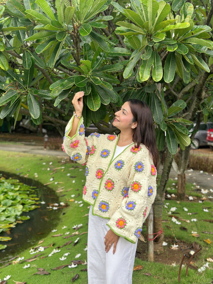 Honey Bun Handmade Cardigan