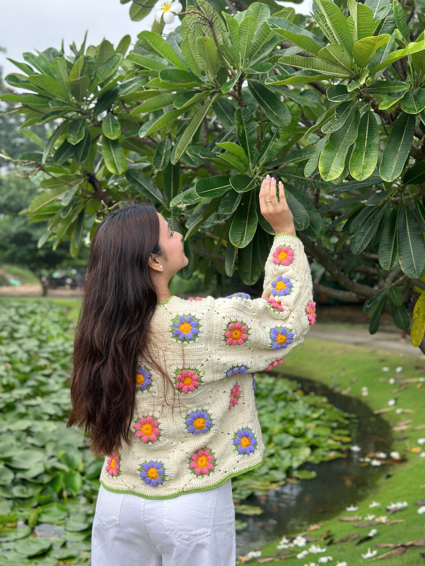 Honey Bun Handmade Cardigan