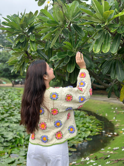 Honey Bun Handmade Cardigan