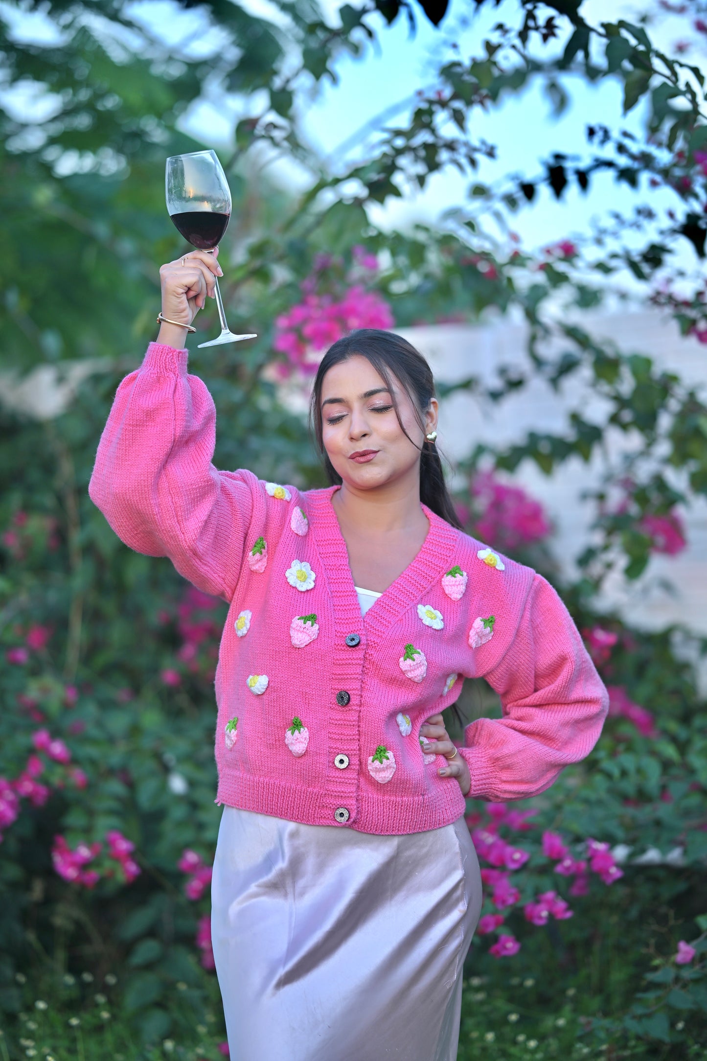 Maisie Pink Cardigan