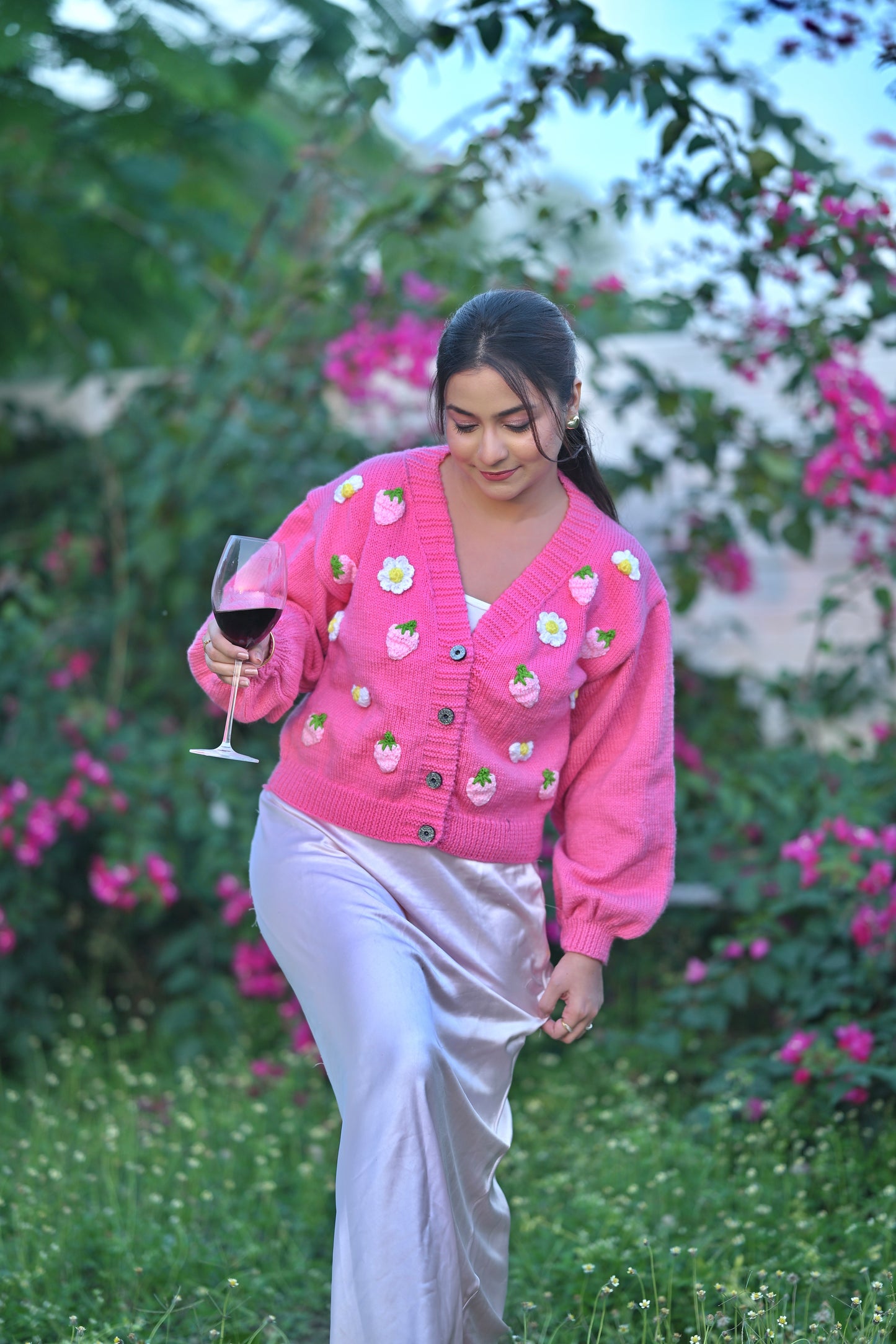 Maisie Pink Cardigan