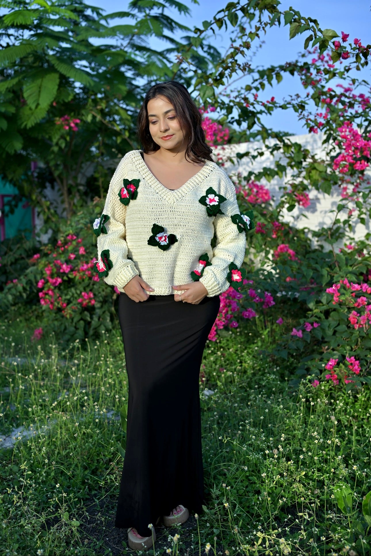 Olive Butterfly Sweater