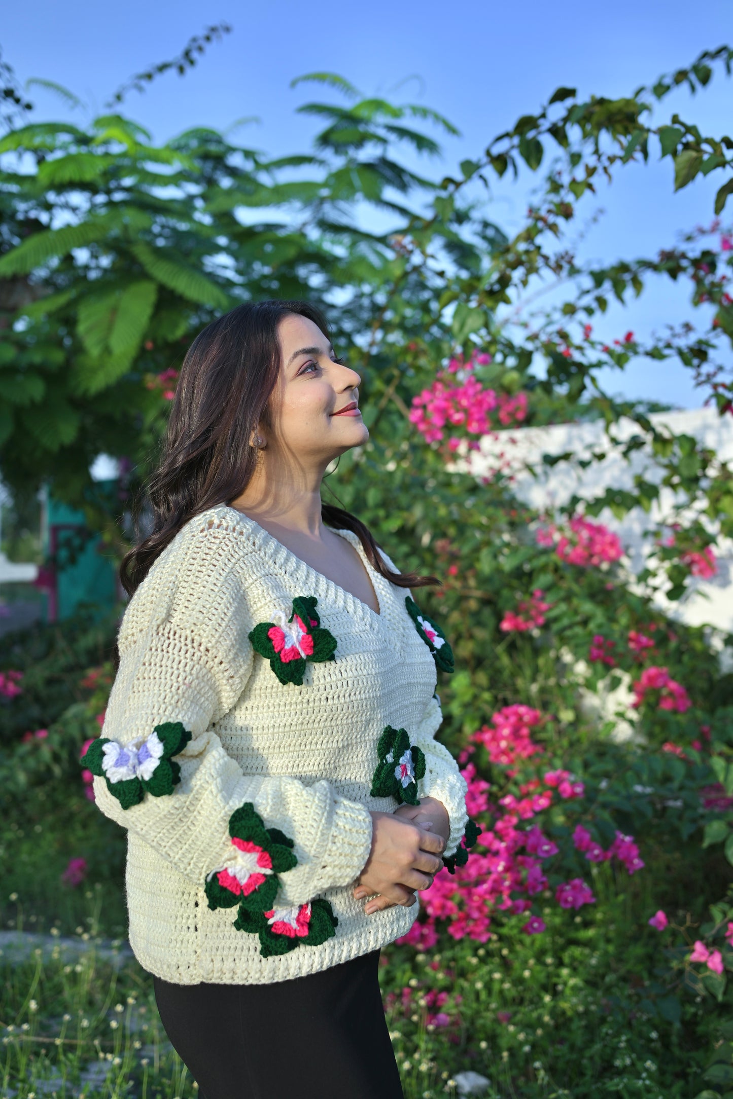 Olive Butterfly Sweater