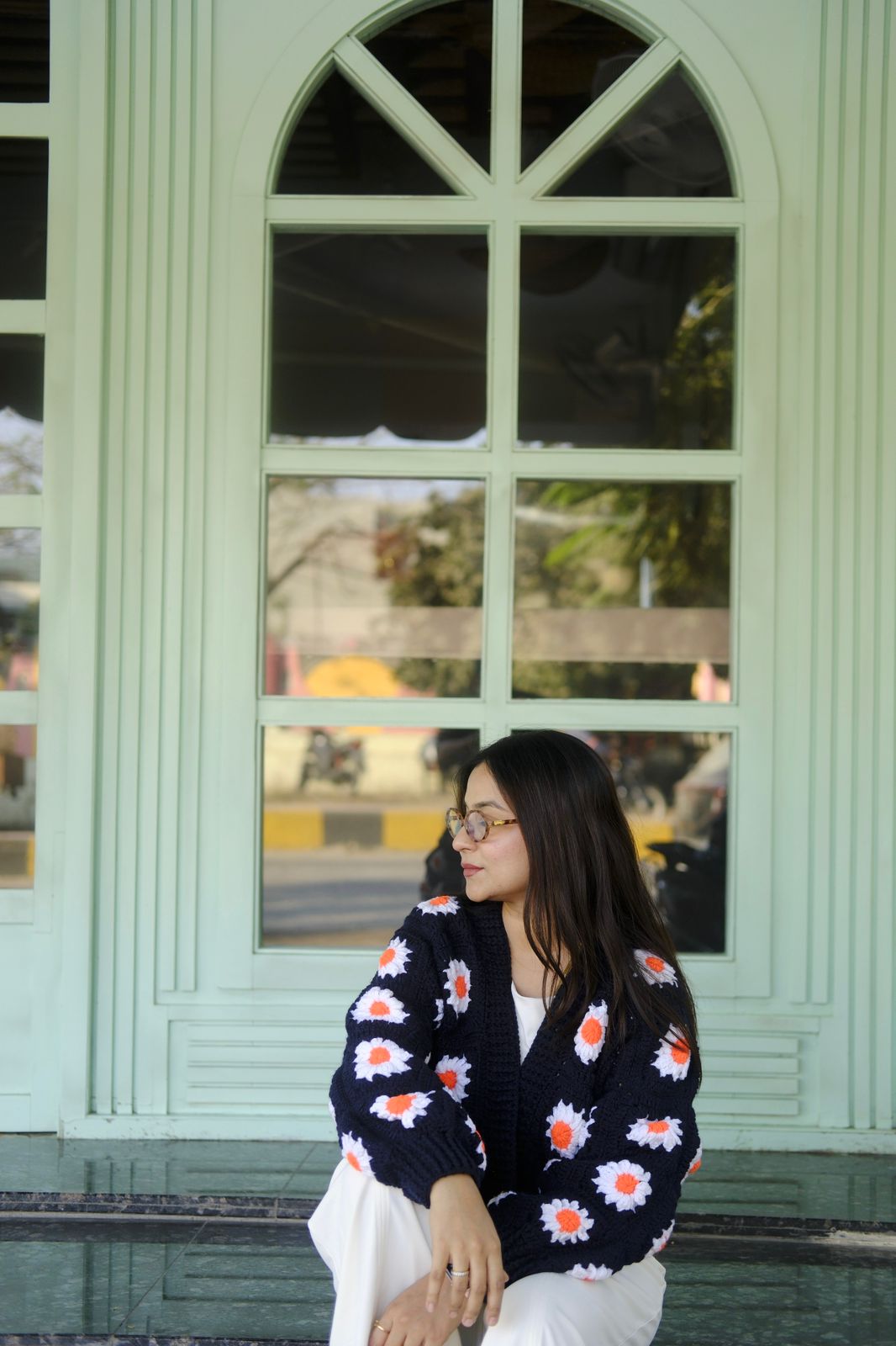 Dark Navy Blue Picnic Cardigan