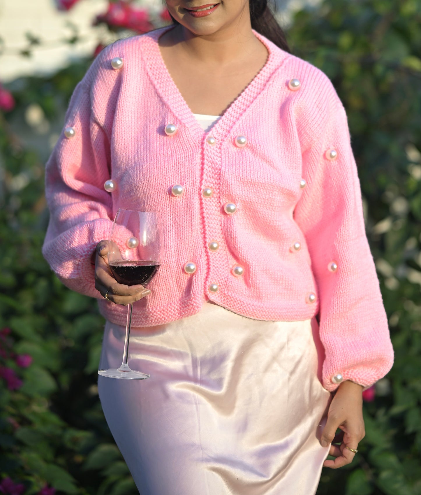 Pearly Pink Cardigan