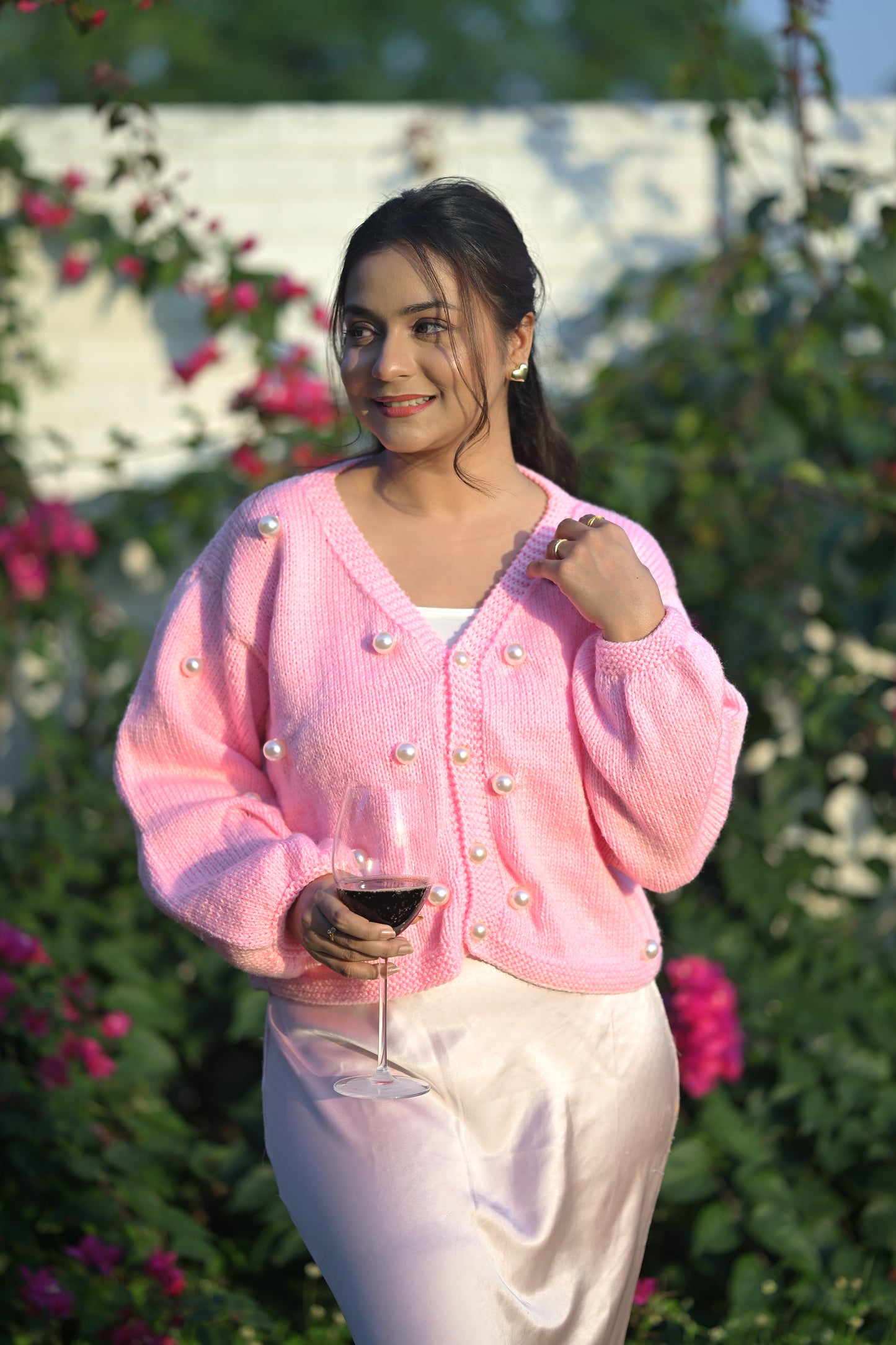 Pearly Pink Cardigan