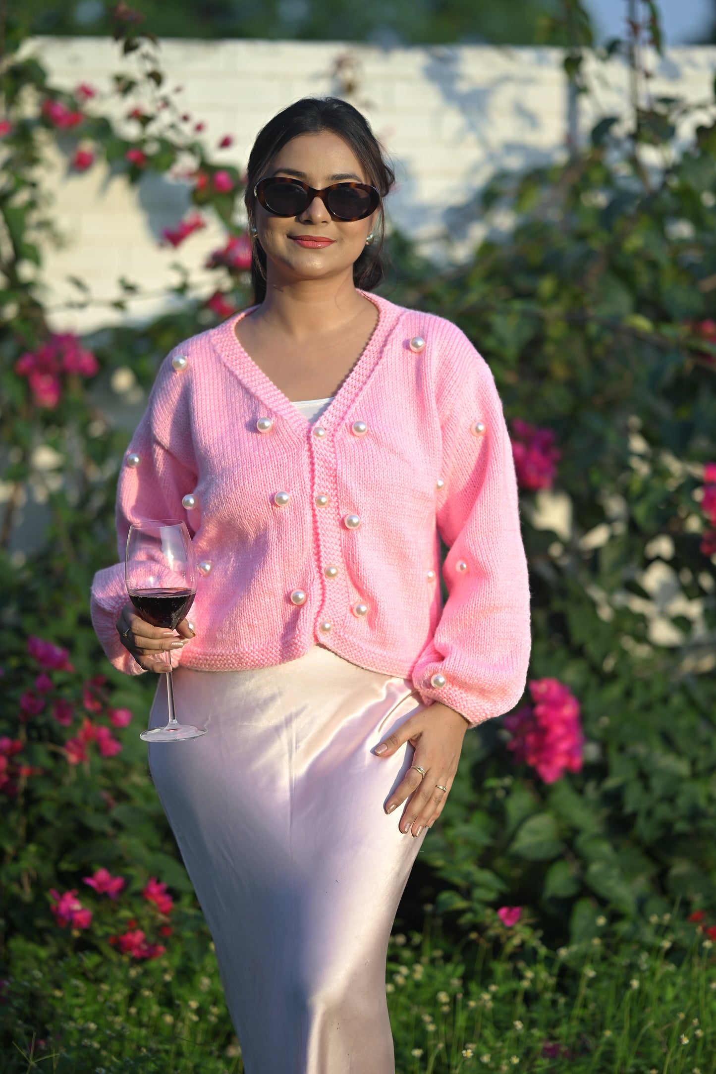 Pearly Pink Cardigan