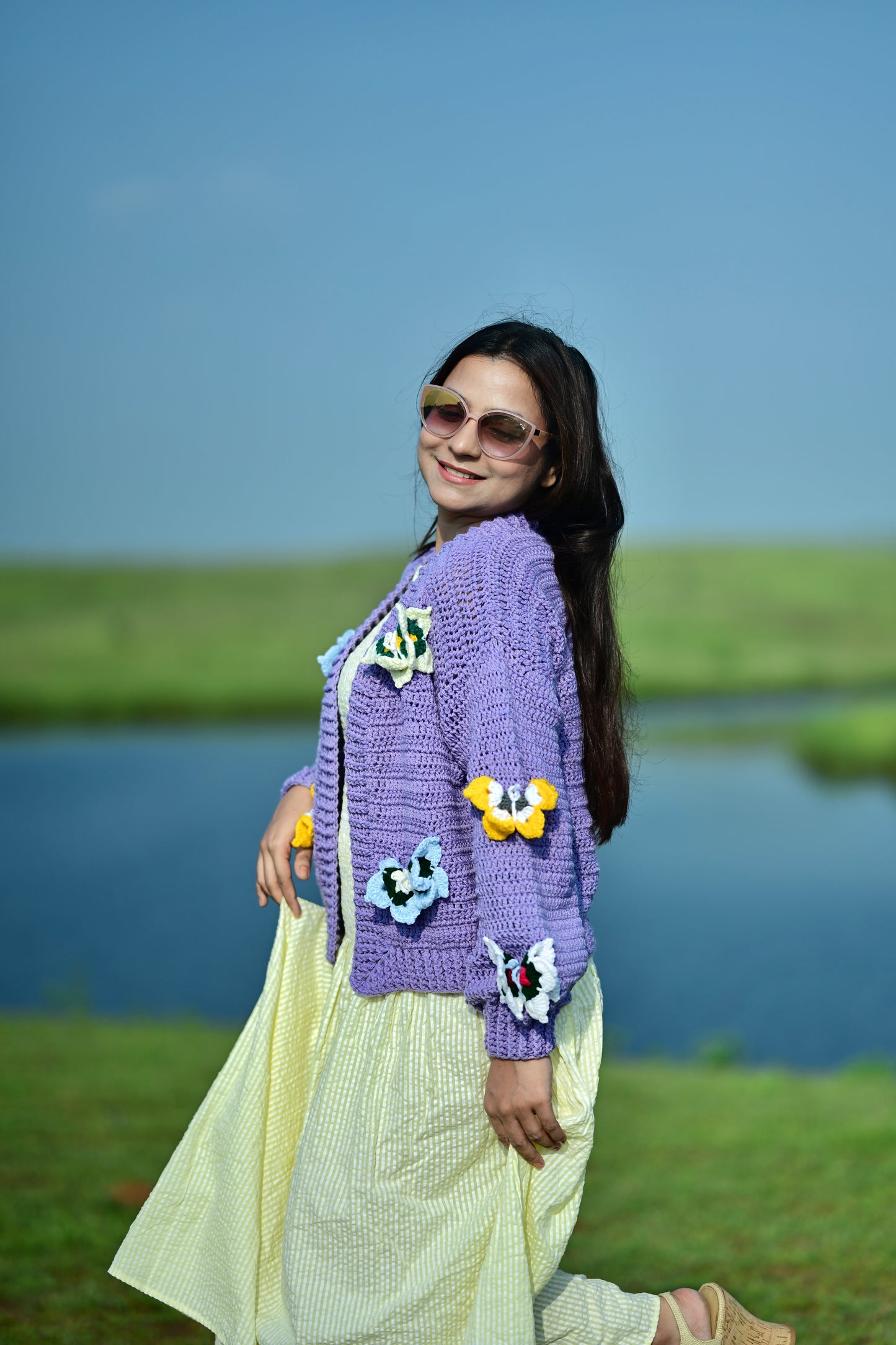 Purple Butterfly Cardigan 🦋