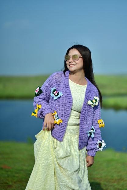 Purple Butterfly Cardigan 🦋