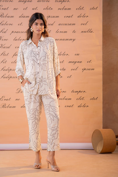 Aadhya Co-ord Set - White