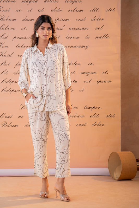 Aadhya Co-ord Set - White