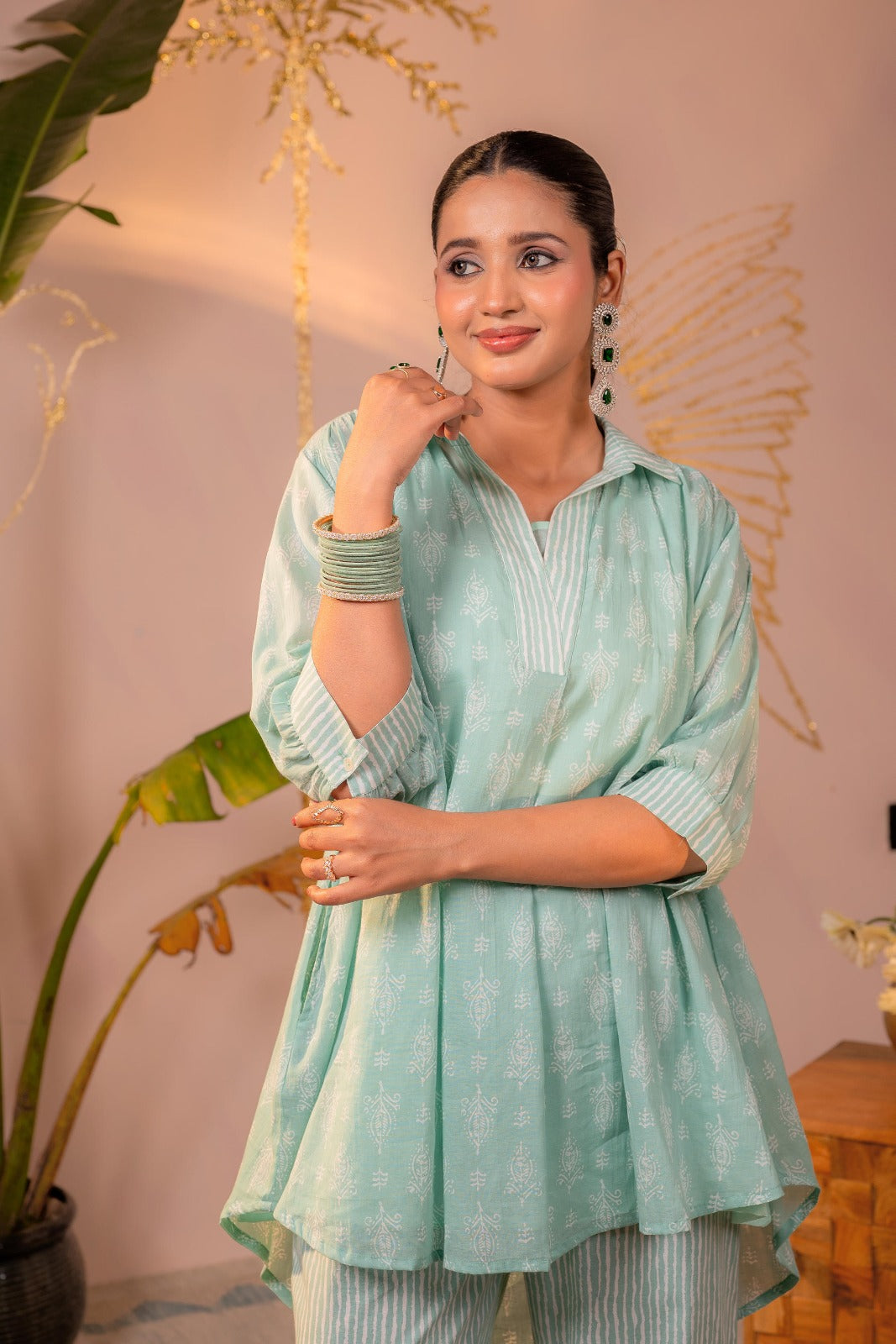 Aaradhya Co-Ord Set - Mint