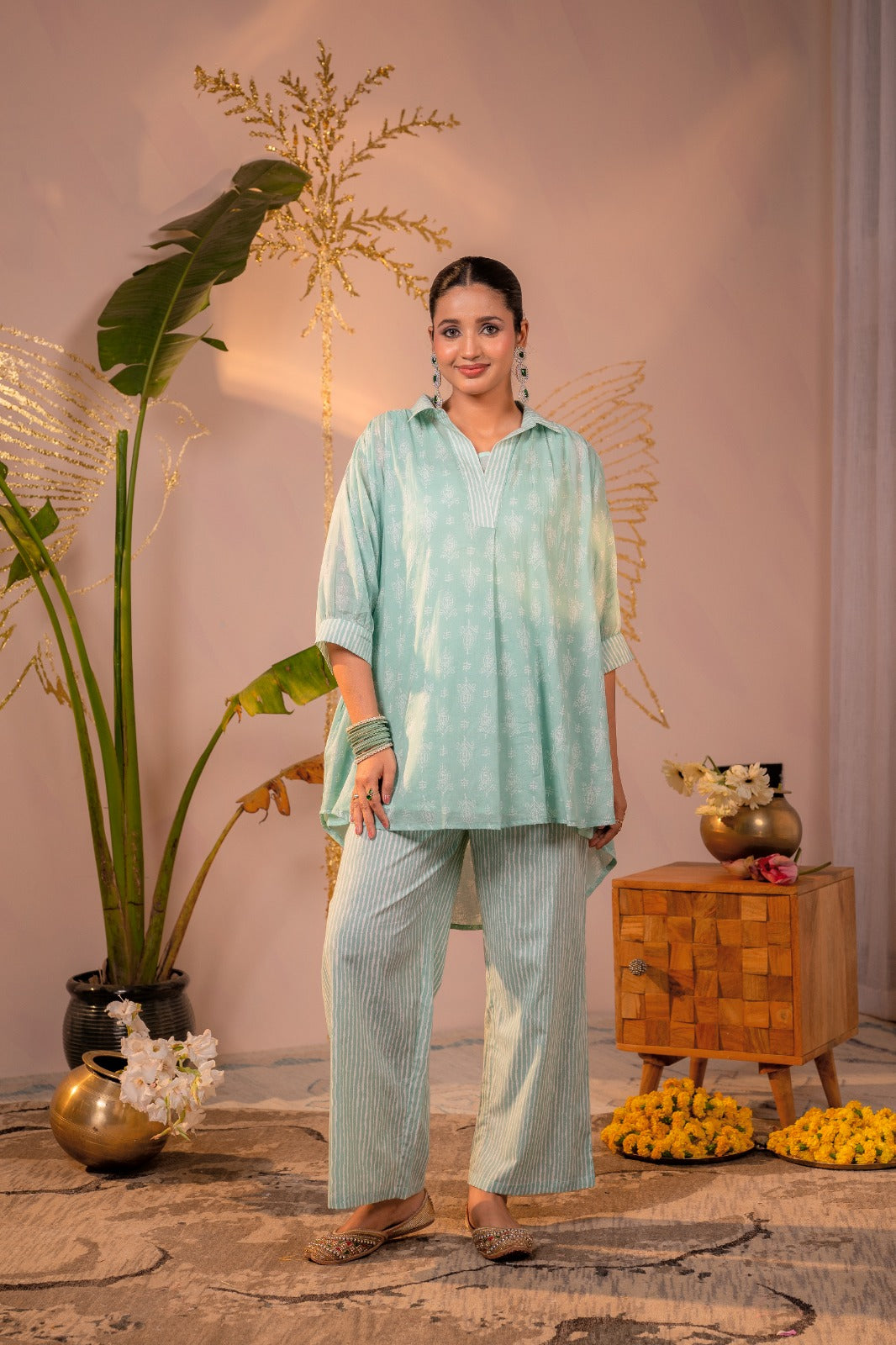 Aaradhya Co-Ord Set - Mint
