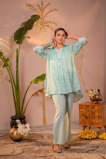 Aaradhya Co-Ord Set - Mint