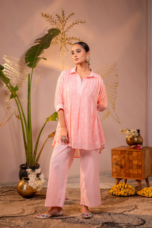 Aaradhya Co-ord Set - Pink