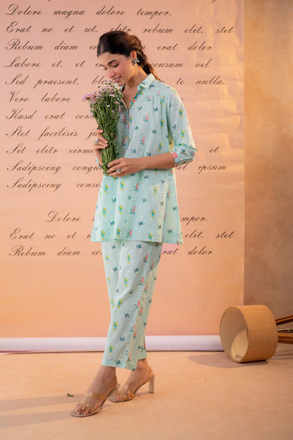 Vedika Co-ord Set - Mint