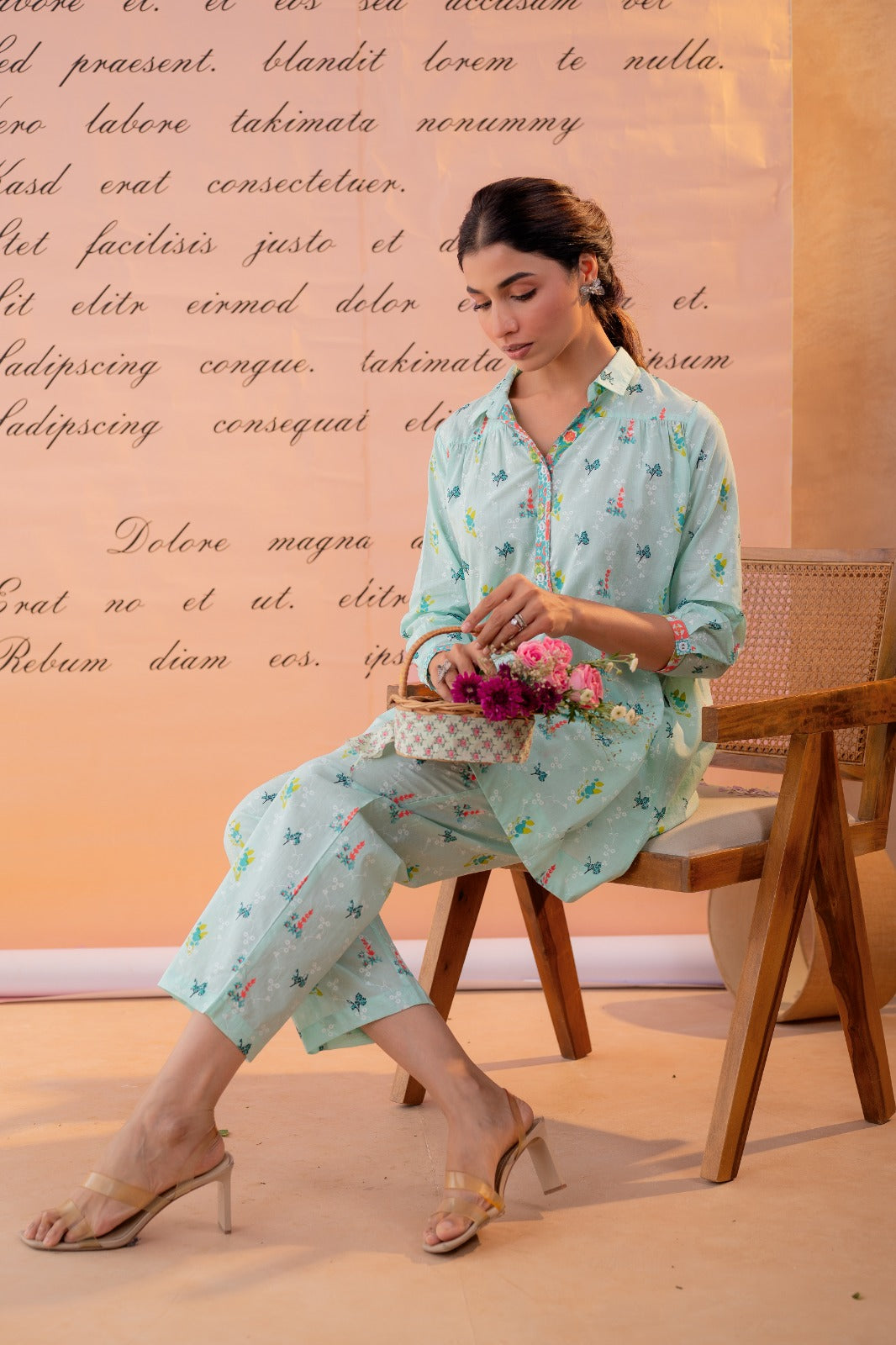 Vedika Co-ord Set - Mint
