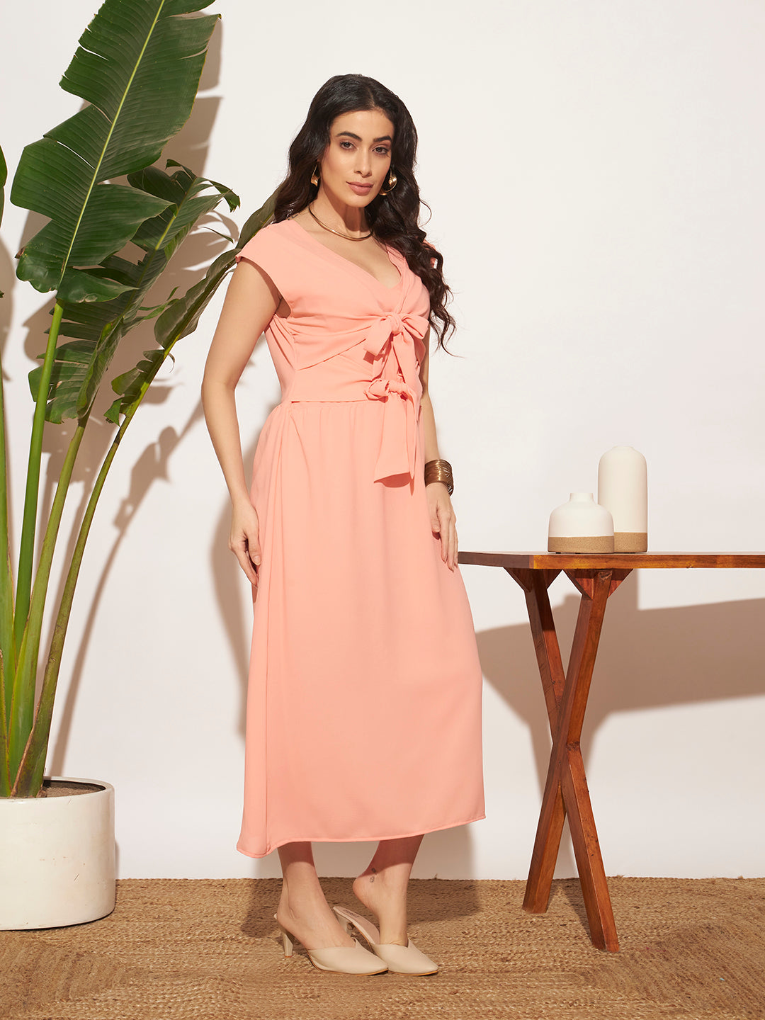 Meherma Dress - Peach