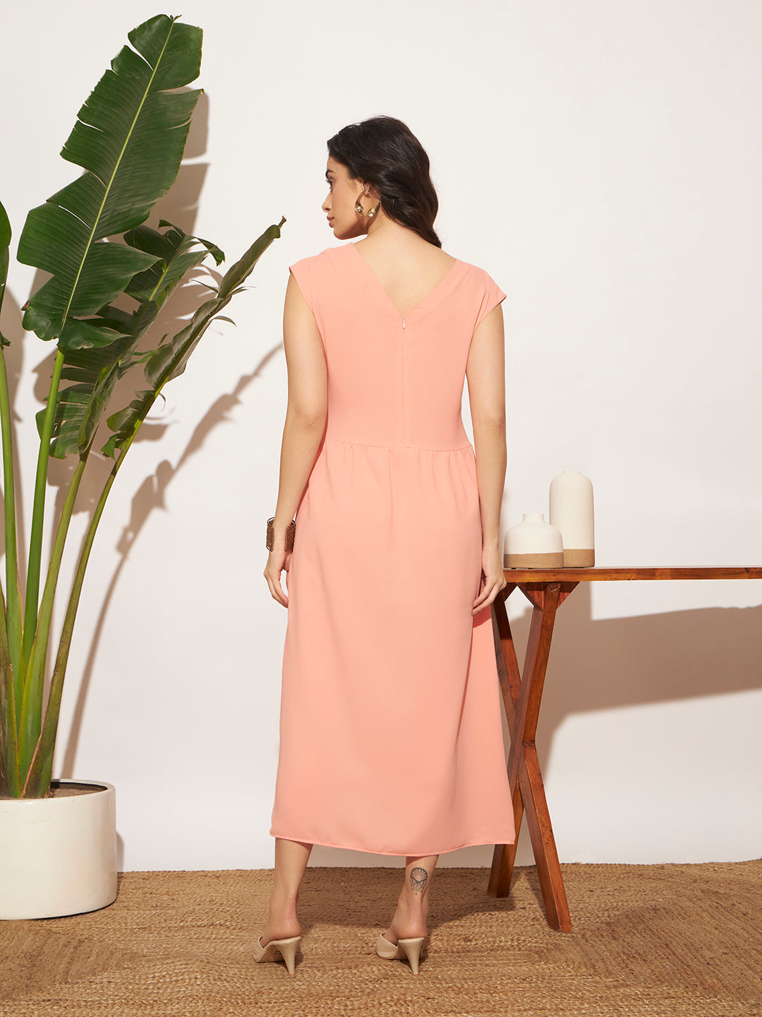 Meherma Dress - Peach