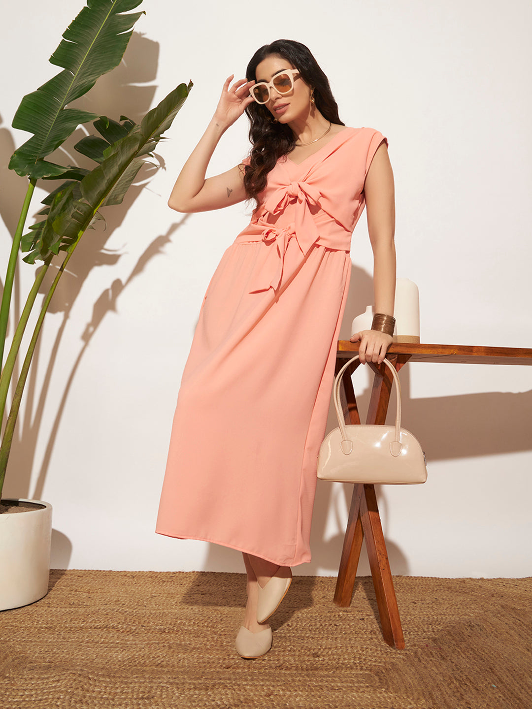 Meherma Dress - Peach