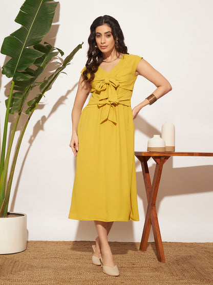 Mehrunisa Dress - Mustard