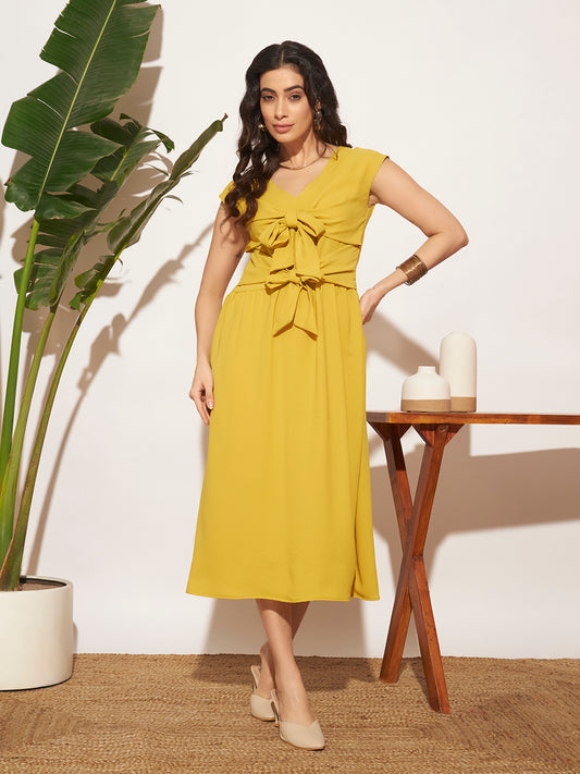 Mehrunisa Dress - Mustard