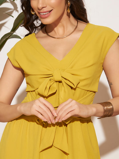 Mehrunisa Dress - Mustard