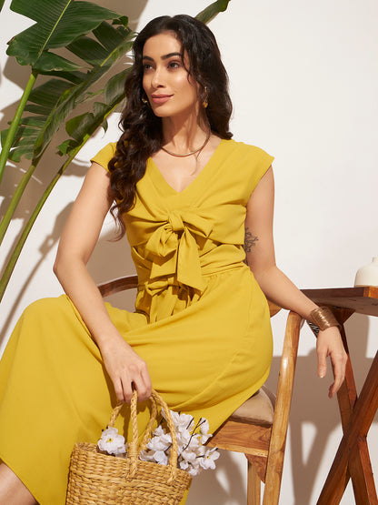 Mehrunisa Dress - Mustard