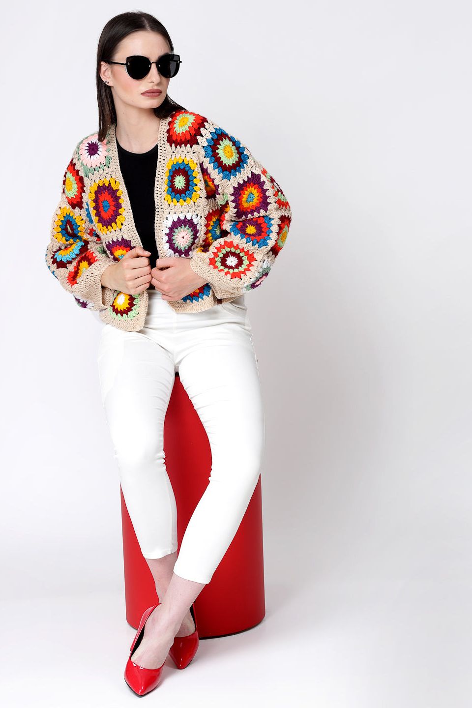 Beige Bohemian Cardigan