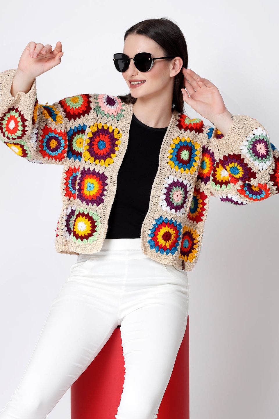 Beige Bohemian Cardigan