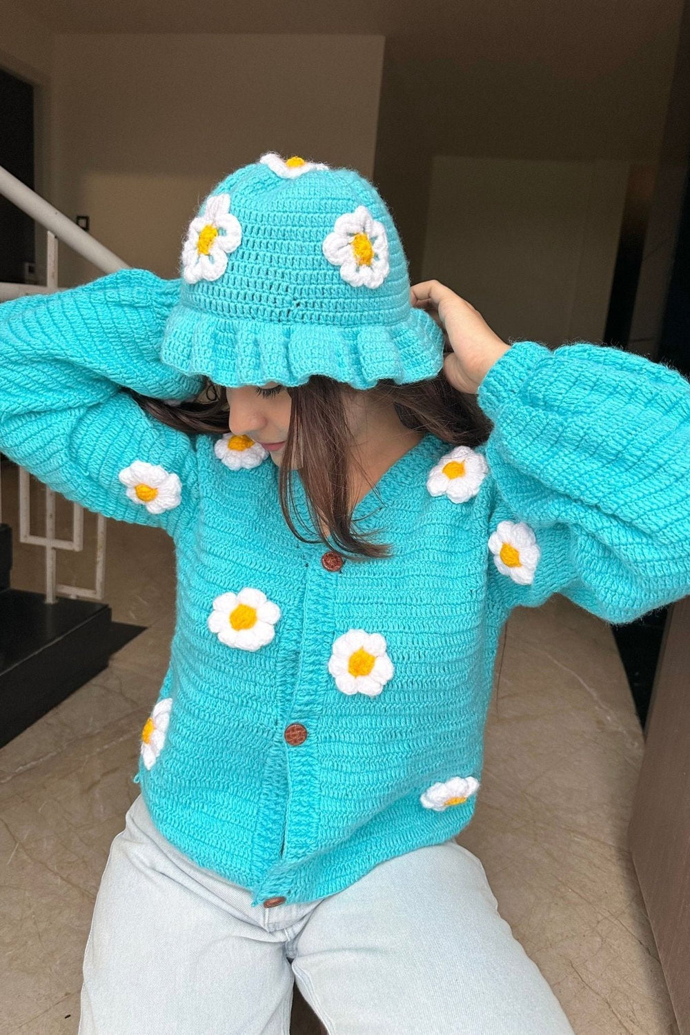 Blue Daisy Sweaties - SUGERCANDY
