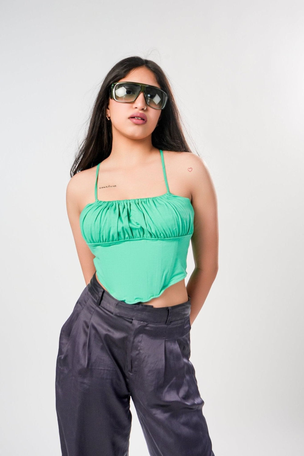 Bustier Green Corset - SUGERCANDY