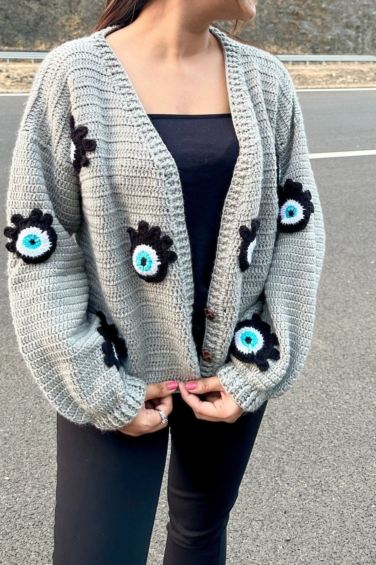 Evil eye sweater - SUGERCANDY