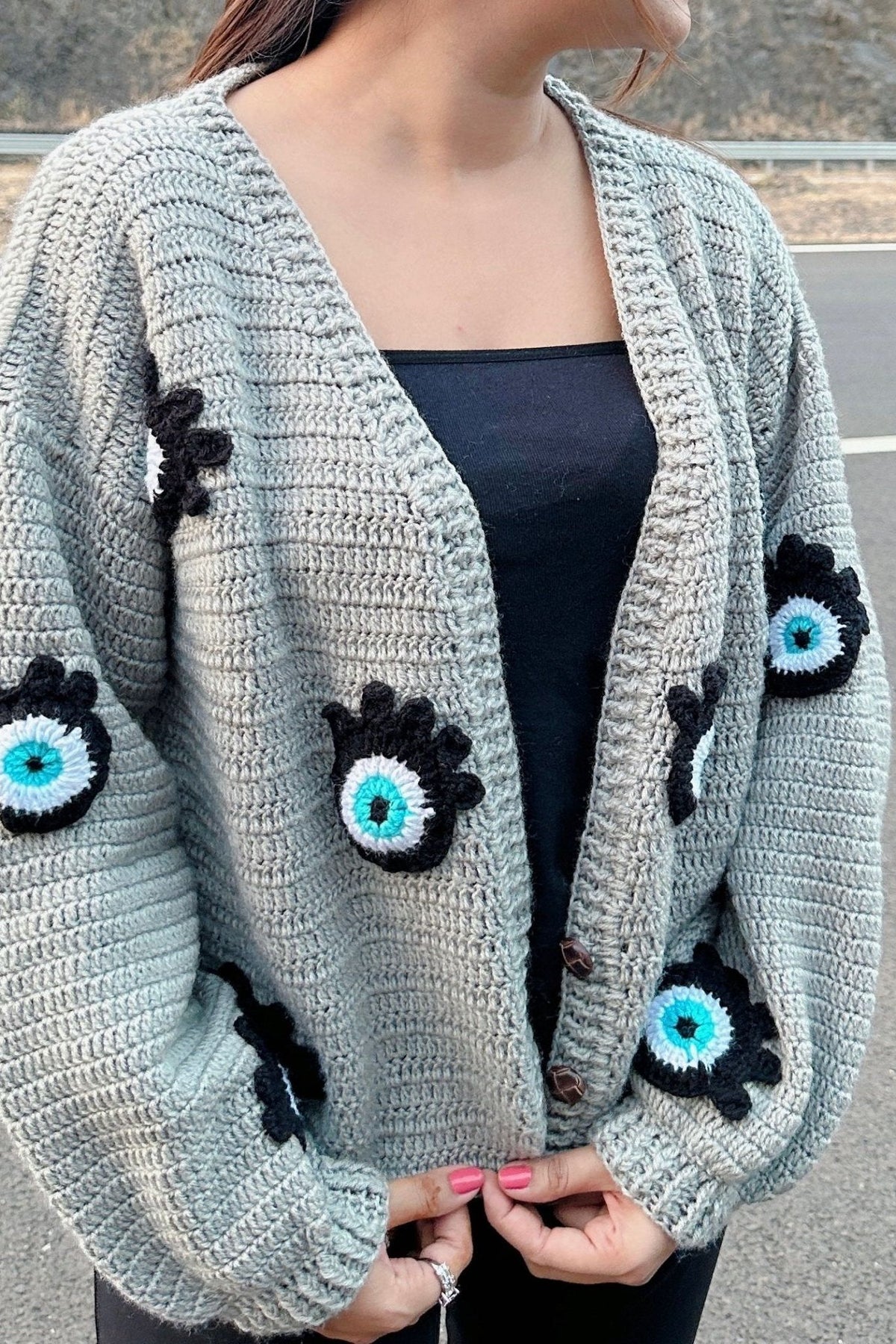 Evil eye sweater - SUGERCANDY