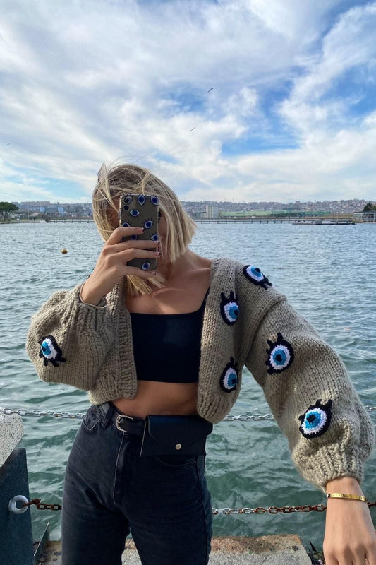 Evil eye sweater - SUGERCANDY